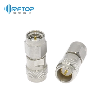 QSMA公 转 SMA公 快插型转接器|超优级(Ultra), DC-18GHz, 不锈钢+铍铜镀金 - RA18S02Q