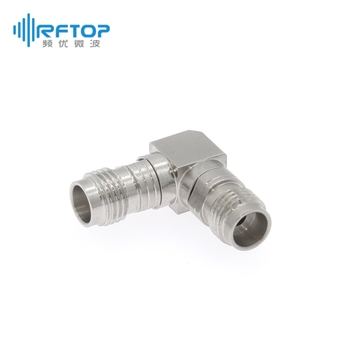 1.85mm母 转 2.4mm母 90度直弯 转接器|不锈钢，DC-50GHz - RA5007W