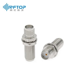 SMA母 转 SMA母 穿墙转接器|超优级(Ultra), DC-26.5GHz, 不锈钢 - RA18S01YH02