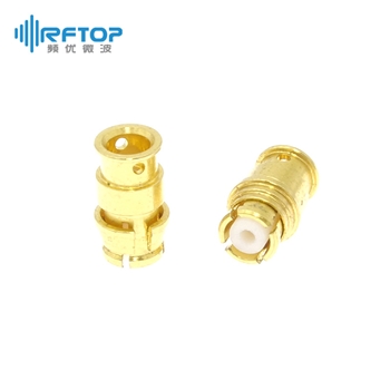 SMP(GPO)母头电缆连接器, DC-40GHz, 适配电缆RG405系列, 焊接 - RC40PF-B405-GBC