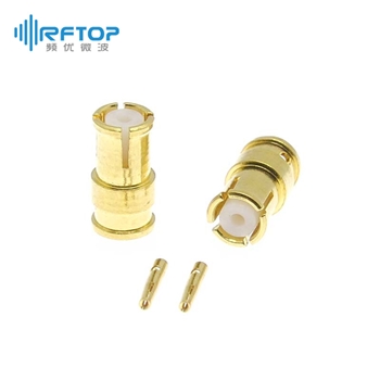 SMP(GPO)母头电缆连接器, DC-40GHz, 适配电缆086, SS405系列, 焊接 - RC40PF-B2-GBC-2