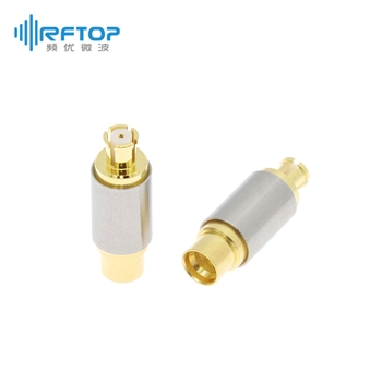 SMP(GPO)同轴固定衰减器，DC-18GHz, 2W, 1-40dB，双向，公-母，圆形，接头不锈钢+铍铜镀金 - R18SMP2-XX