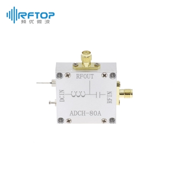 SMA双母头偏置器，10MHz-10GHz， DC 25V，0.17A，接头黄铜镀三元合金 - RBT10S25