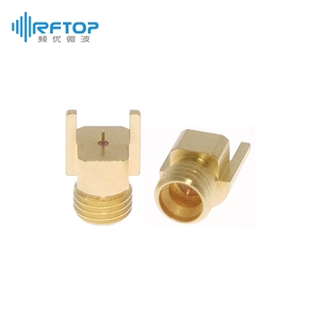 SSMP(GPPO、SMPM)公头毫米波表贴焊接PCB连接器, DC-40GHz, 尾针直径0.2mm - RC40SPM-SSM02-GBA