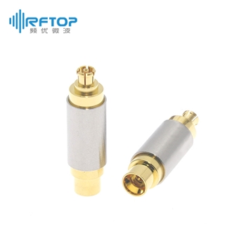 SSMP(GPPO,SMPM)同轴固定衰减器, DC-18GHz, 2W, 1-40dB, 双向, 公头-母头, 圆形, 接头不锈钢+铍铜镀金- R18SSMP2-XX