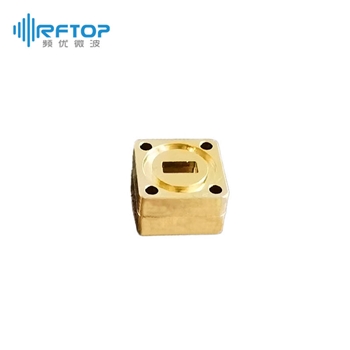 WR42(BJ220)压力窗, 18-26.5GHz, FBP220/FBM220法兰, 铜镀金- RWGPW42G