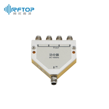 2.4mm一分四毫米波电阻式功分器|普军级, DC-40GHz, 0.5W, 接头不锈钢- RPD40U4