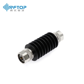 N同轴固定衰减器|专业型, DC-12.4GHz, 10W, 1-60dB, 双向, 公头-公头, 圆形, 接头铜镀三元合金- R12N10MM-XX