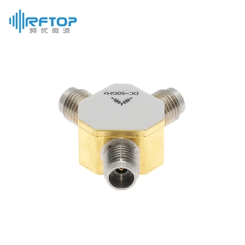 2.4mm一分二毫米波电阻式功分器|普军级, DC-50GHz, 0.5W, 接头不锈钢- RPD50U2