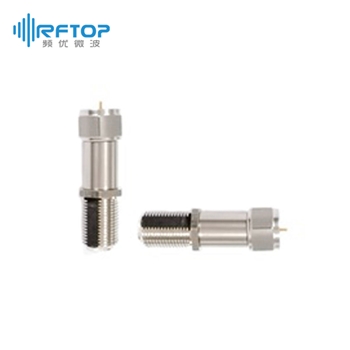 F公头 转 F母头 内隔直器|经济型, 50MHz-2GHz, 100V, 不锈钢303+黄铜镀镍- RBM50F2F100