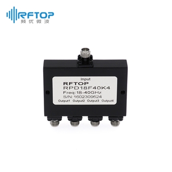 2.92mm一分四毫米波微带式功分器|专业型, 18-40GHz, 20W, 接头不锈钢- RPD18F40K4