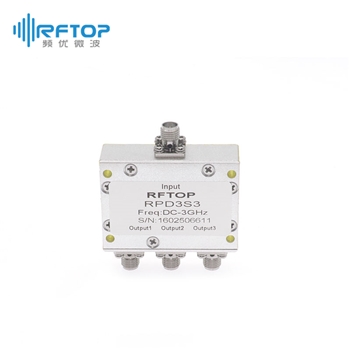 SMA一分三电阻式功分器, DC-3GHz, 2W, 接头不锈钢- RPD3S3
