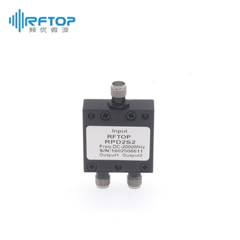 SMA一分二电阻式功分器, DC-2GHz, 2W, 接头铜镀三元合金- RPD2S2