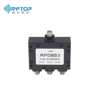 SMA一分三电阻式功分器, DC-8GHz, 2W, 接头不锈钢 - RPD8S3