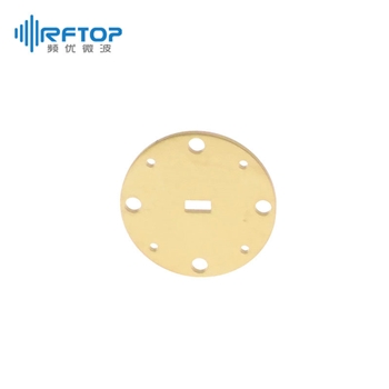 WR19(BJ500)毫米波1/4波定长块, 39.2-59.6GHz, FUGP500圆形法兰, 铜镀金- RWGQL19
