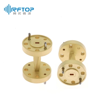 WR10(BJ900)毫米波扭波导, 75-110GHz, FUGP900圆形法兰, 铜镀金- RWGT10-L
