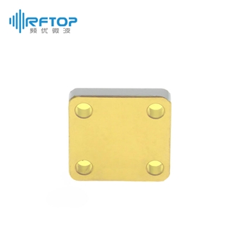 WR28(BJ320)毫米波短路块, 26.3-40GHz, FBP320(UBR)正方形法兰, 铜合金- RWGSC28