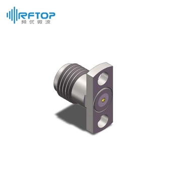 SMA母头2孔法兰可拆卸连接器, DC-26.5GHz, 安装孔距8.9mm- RC27SF-UF2D06-XX