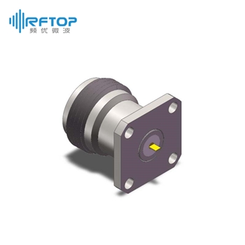 N母头4孔法兰直连穿墙连接器, DC-18GHz, 安装孔距12.7mm- RC18NF-TF4D09-XX