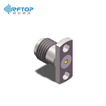 SMA母头2孔法兰可拆卸连接器, , DC-26.5GHz, 安装孔距8.9mm- RC27SF-UF2D56-XX