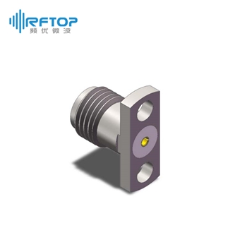 SMA母头2孔法兰可拆卸连接器, , DC-26.5GHz, 安装孔距8.6mm- RC27SF-UF2D57-XX