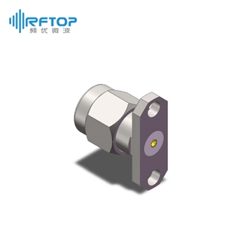 SMA母头2孔法兰可拆卸连接器, , DC-26.5GHz, 安装孔距12.2mm- RC27SM-UF2D54-XX
