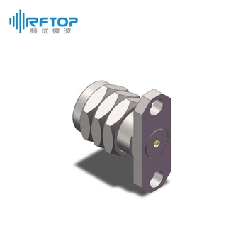 1.85mm公头2孔法兰毫米波可拆卸连接器, DC-67GHz, 安装孔距12.2mm- RC67VM-UF2D04-XX