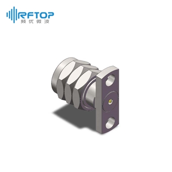 1.85mm公头2孔法兰毫米波可拆卸连接器, DC-67GHz, 安装孔距10.2mm- RC67VM-UF2D05-XX