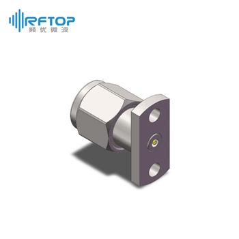 1.0mm公头2孔法兰毫米波可拆卸连接器, DC-110GHz, 安装孔距7.1mm- RC110WM-UF2D12-XX
