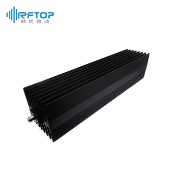 N大功率同轴固定衰减器|专业型, DC-12.4GHz, 500W, 20-60dB, 单向, 母头输入, 母头输出, 矩形, 接头铜镀三元合金- R12N500FFUA-XX