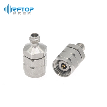 1.0mm母头 转 2.4mm公头 毫米波转接器|普军级, DC-50GHz, 不锈钢- RA5015-2