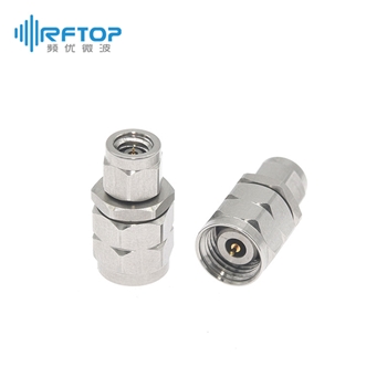 1.0mm公头 转 2.4mm公头 毫米波转接器|普军级, DC-50GHz, 不锈钢- RA5013-2