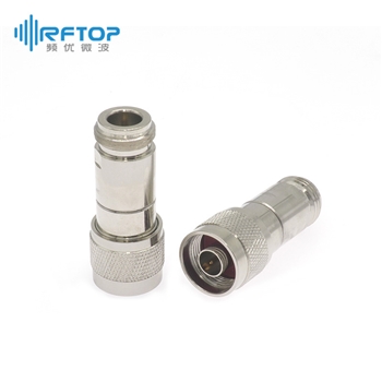 N公头 转 N母头 内隔直器, 1MHz-3GHz, 60V, 黄铜镀镍- RB03N060