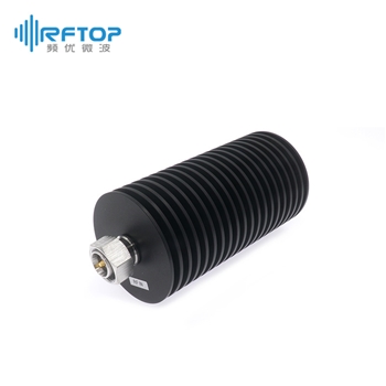4.3-10大功率同轴固定衰减器|专业型, DC-8.5GHz, 100W, 6-40dB, 单向, 公头输入, 母头输出, 圆形, 接头铜镀三元合金- R8P100U-XX