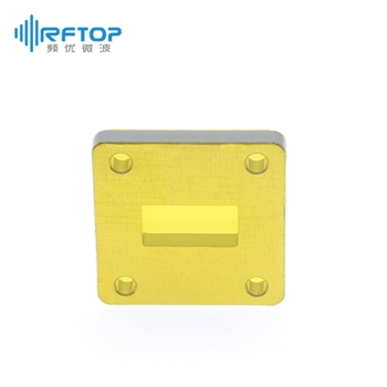 WR75(BJ120)法兰片, 9.84-15GHz, 同轴, FBP120(UBR)正方形法兰- RWGF75-L