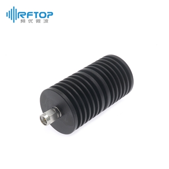SMA中功率同轴固定衰减器|经济型, DC-18GHz, 50W, 10-60dB, 单向, 公头输入, 母头输出, 圆形, 接头铜镀三元合金- R18S50UE-XX