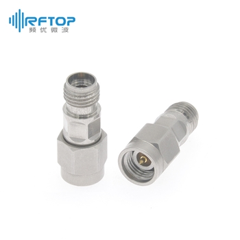 2.92mm毫米波同轴固定衰减器|经济型, DC-40GHz, 2W, 1-30dB, 双向, 公头-母头, 圆形, 接头不锈钢- R402E-XX