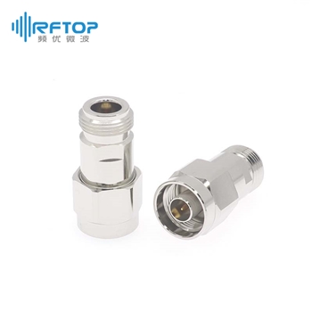 N公头 转 N母头 内隔直器, 9KHz-18GHz, 50V, 黄铜镀镍- RBK18N50L