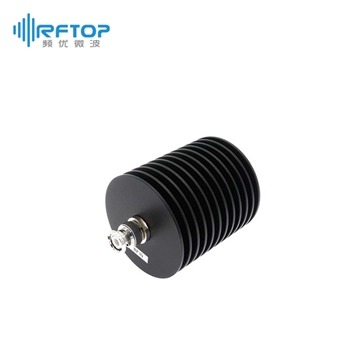 BNC中功率同轴固定衰减器|专业型, DC-6GHz, 50W, 1-60dB, 单向, 公头输入, 母头输出, 圆形, 接头铜镀三元合金- R6B50U-XX