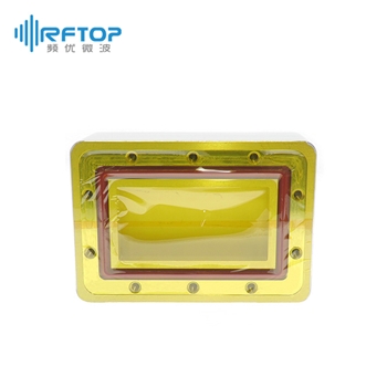 WR340(BJ26)压力窗（透波窗）, 2.17-3.3GHz, FDM26矩形密封法兰/FDP26矩形平法兰- RWGPW340G