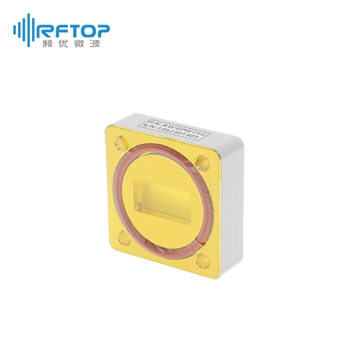 WR75(BJ120)压力窗（透波窗）, 9.84-15GHz, 300W, FBM120方形密封法兰/FBP120方形平法兰, 铜合金- RWGPW75G