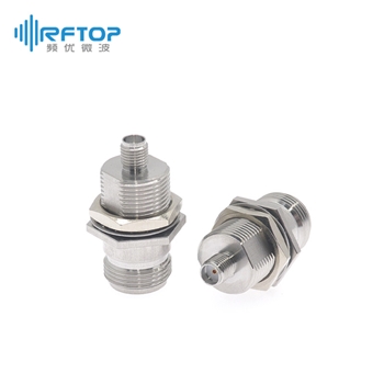 N母头 转 SMA母头 穿墙转接器|普军级, 带密封圈, DC-18GHz, 不锈钢, 长度35.7mm- RA18N19YS-2