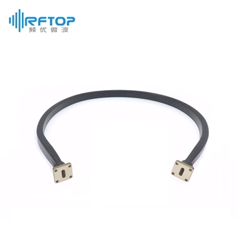 WR42(BJ220)可扭软波导, 17.6-26.7GHz, 100W, FBP220方形平法兰, 黄铜- RWGFT42-L