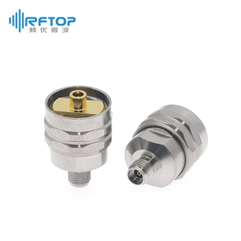 2.92mm(K,SK)母头 转 SL公头 毫米波转接器|经济型, DC-40GHz, 不锈钢+黄铜镀金- RA40SL01