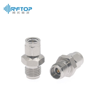 1.0mm公头 转 2.92mm(K,SK)母头 毫米波转接器|普军级, DC-40GHz, 不锈钢- RA4043