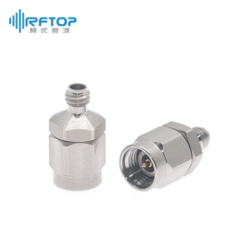 1.0mm母头 转 2.92mm(K,SK)公头 毫米波转接器|普军级, DC-40GHz, 不锈钢- RA4044