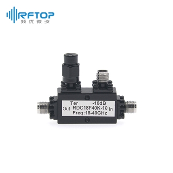 2.92mm(K,SK)单定向同轴耦合器, 18-40GHz, 耦合度10dB, 30W, 不锈钢- RDC18F40K-10