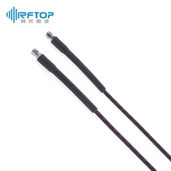 1.0mm公 转 1.0mm公 毫米波高性能铠装测试电缆组件|精密型, 带铠甲, DC-110GHz, 配接RCA146电缆/RCP400B铠甲 , 线径4mm- RCP400B-WMWM-L