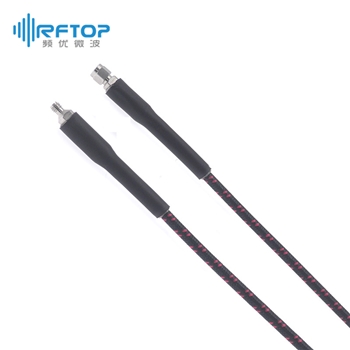 1.0mm公 转 1.0mm母 毫米波高性能铠装测试电缆组件|精密型, 带铠甲, DC-110GHz, 配接RCA146电缆/RCP400B铠甲 , 线径4mm- RCP400B-WMWF-L