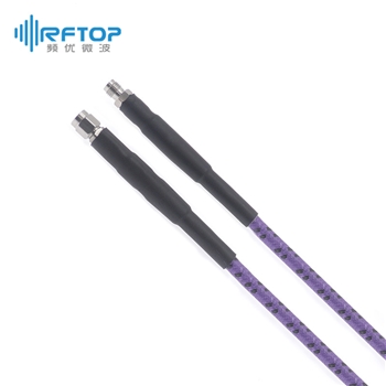 3.5mm公 转 2.4mm母 毫米波高性能铠装电缆组件|精密型, 带铠甲, DC-34GHz, 配接RCT360电缆/RCP600铠甲 , 线径6mm - RCP600-QMUF-L